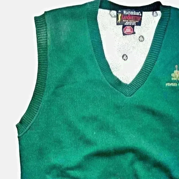 VTG WeatherBoss Rainswetter Sz L water Golf Vest Rain Repellent Windproof - Picture 10 of 14
